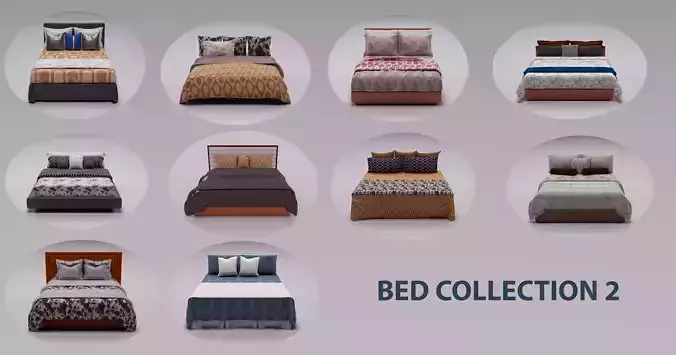 BED COLLECTION 2 3D model BED COLLECTION 2 3D model