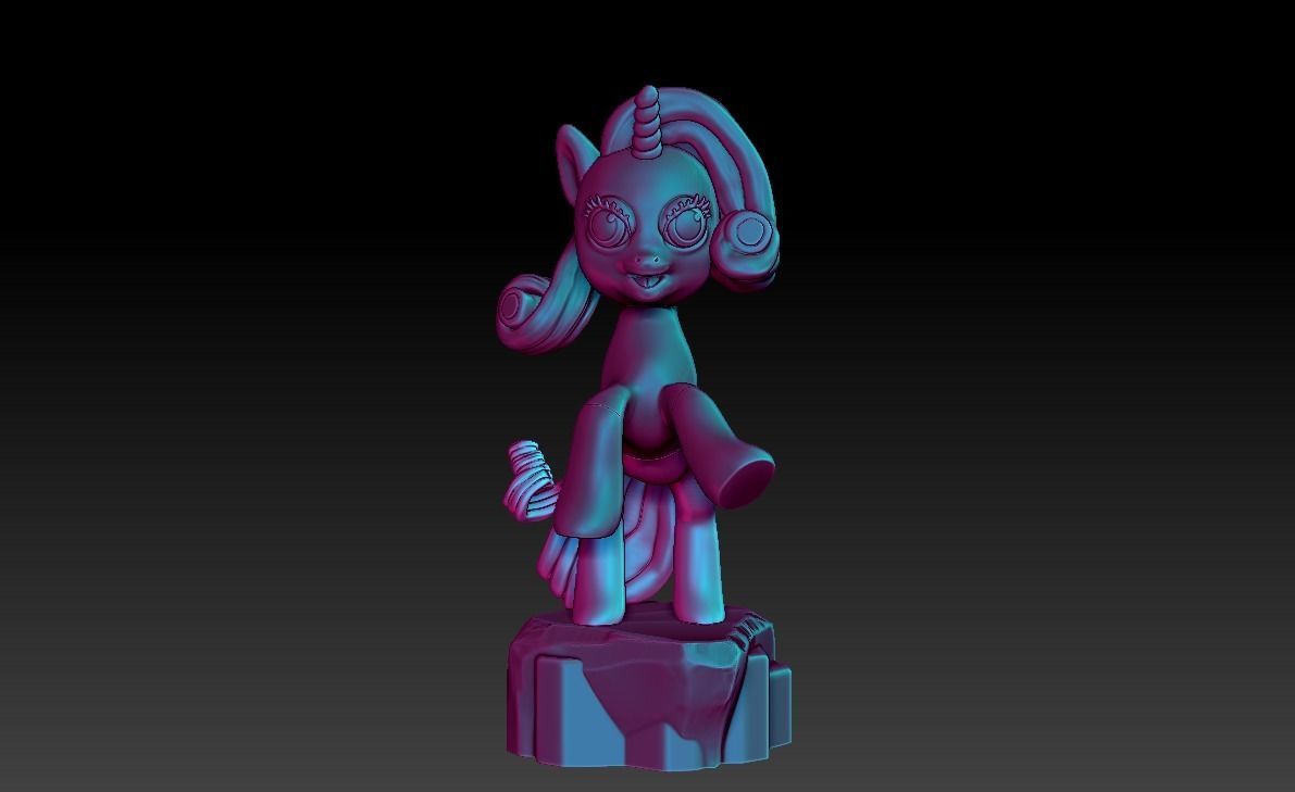 My Little Pony Unicorn Rarity 3D print model_20