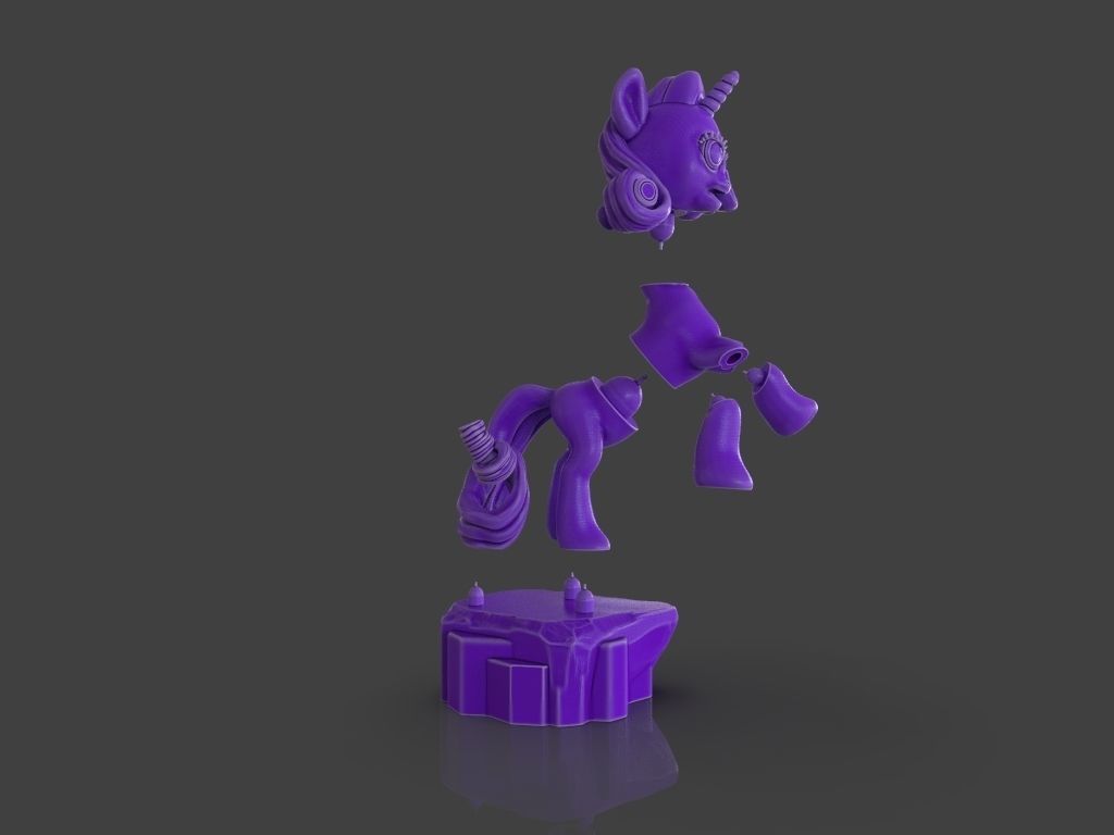 My Little Pony Unicorn Rarity 3D print model_15