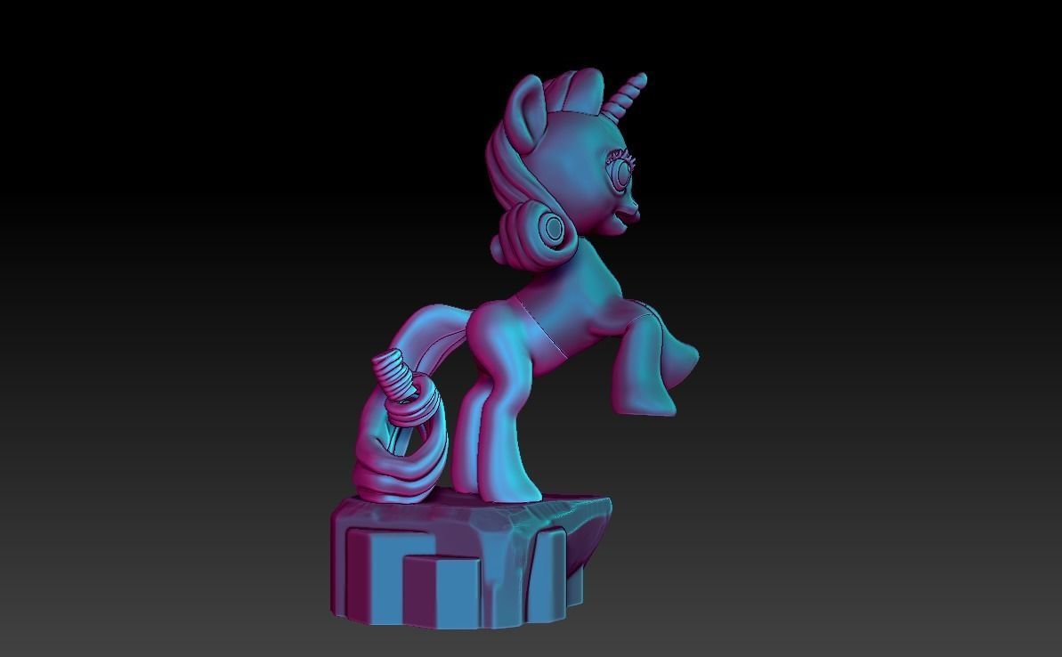 My Little Pony Unicorn Rarity 3D print model_22