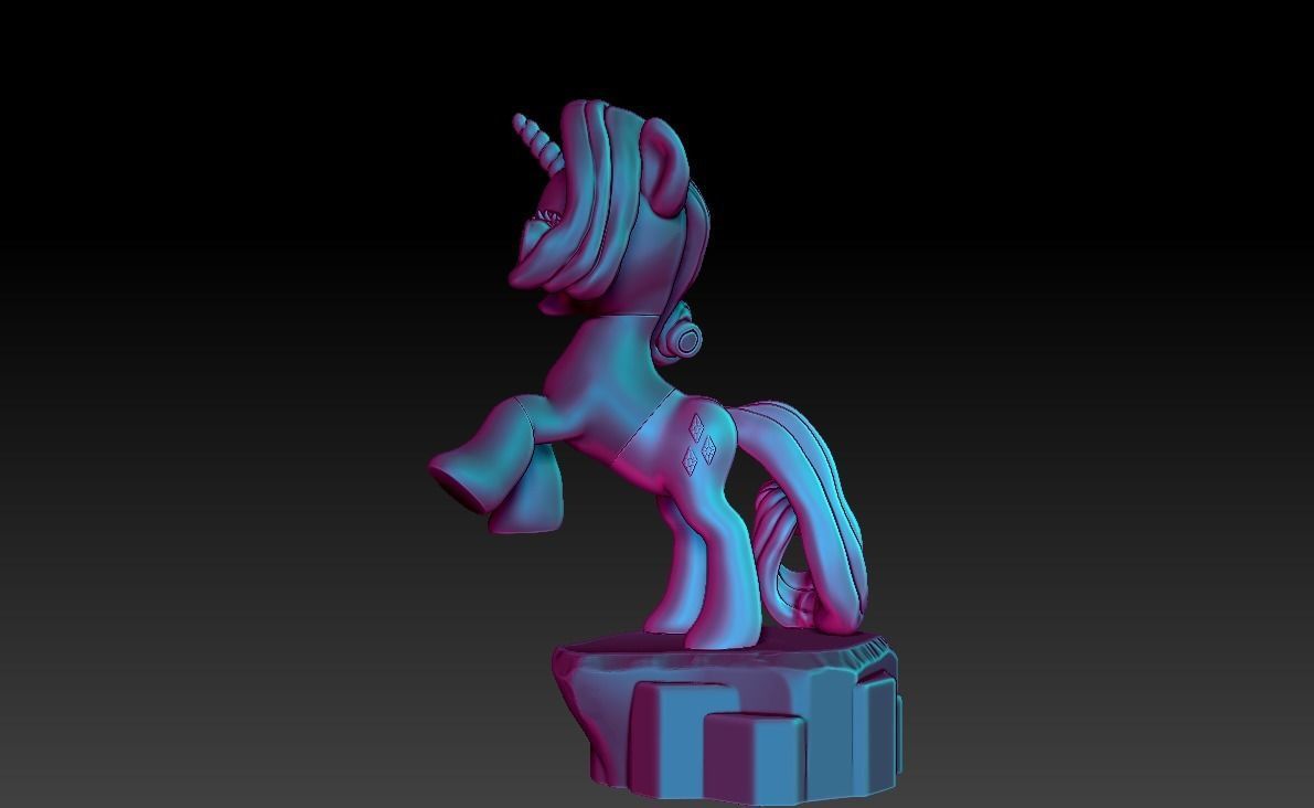 My Little Pony Unicorn Rarity 3D print model_18