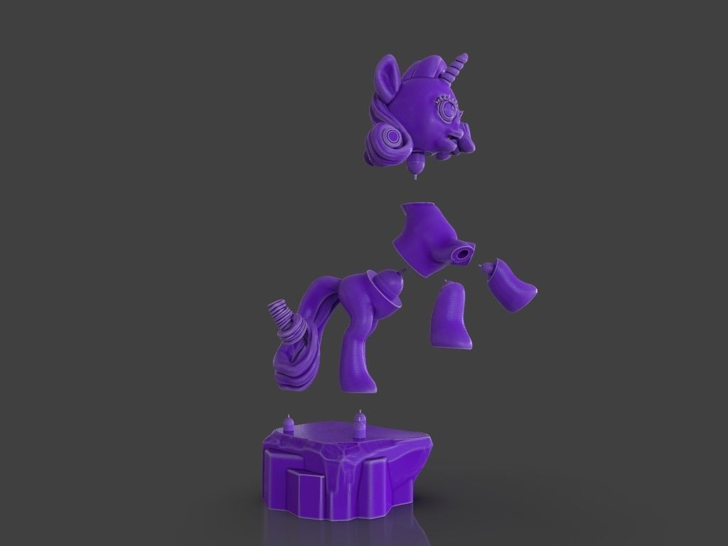 My Little Pony Unicorn Rarity 3D print model_10