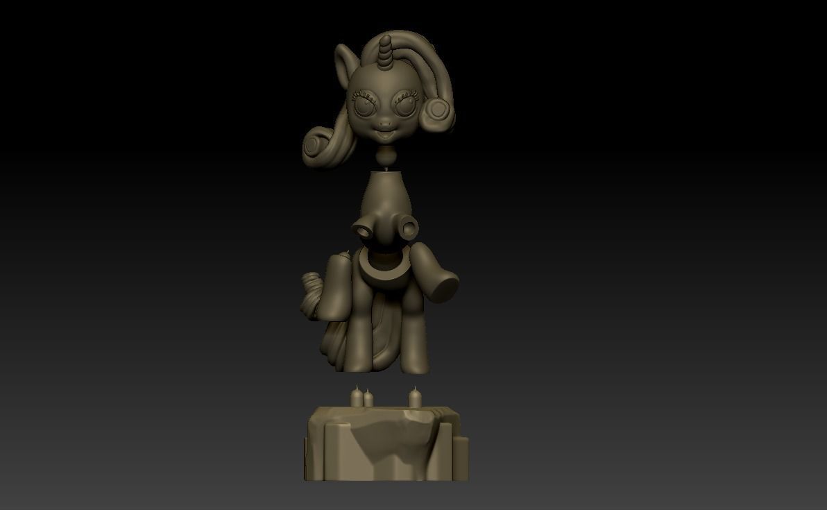 My Little Pony Unicorn Rarity 3D print model_32