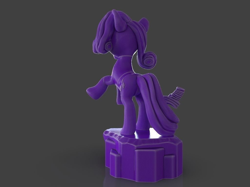 My Little Pony Unicorn Rarity 3D print model_4