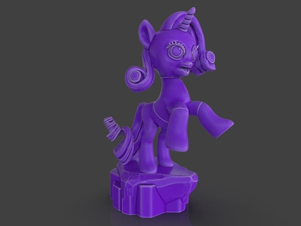 My Little Pony Unicorn Rarity 3D print model_8