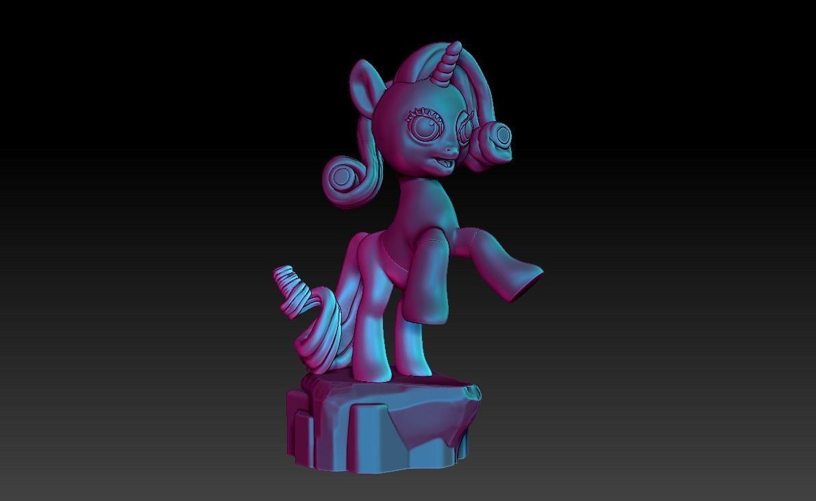 My Little Pony Unicorn Rarity 3D print model_21