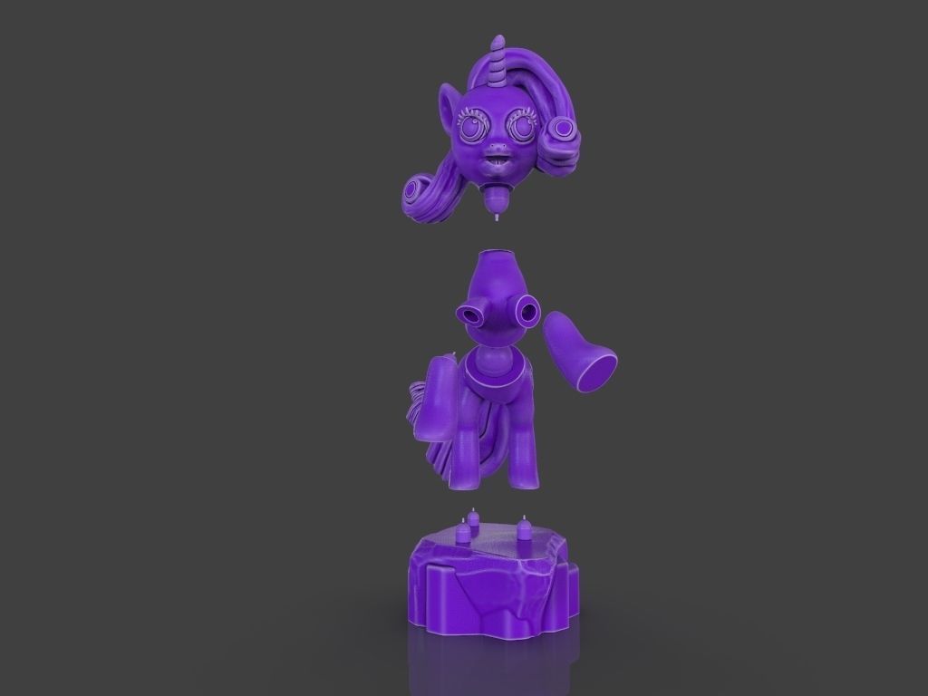 My Little Pony Unicorn Rarity 3D print model_12