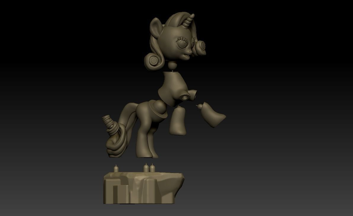 My Little Pony Unicorn Rarity 3D print model_29