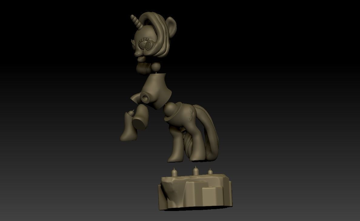 My Little Pony Unicorn Rarity 3D print model_30