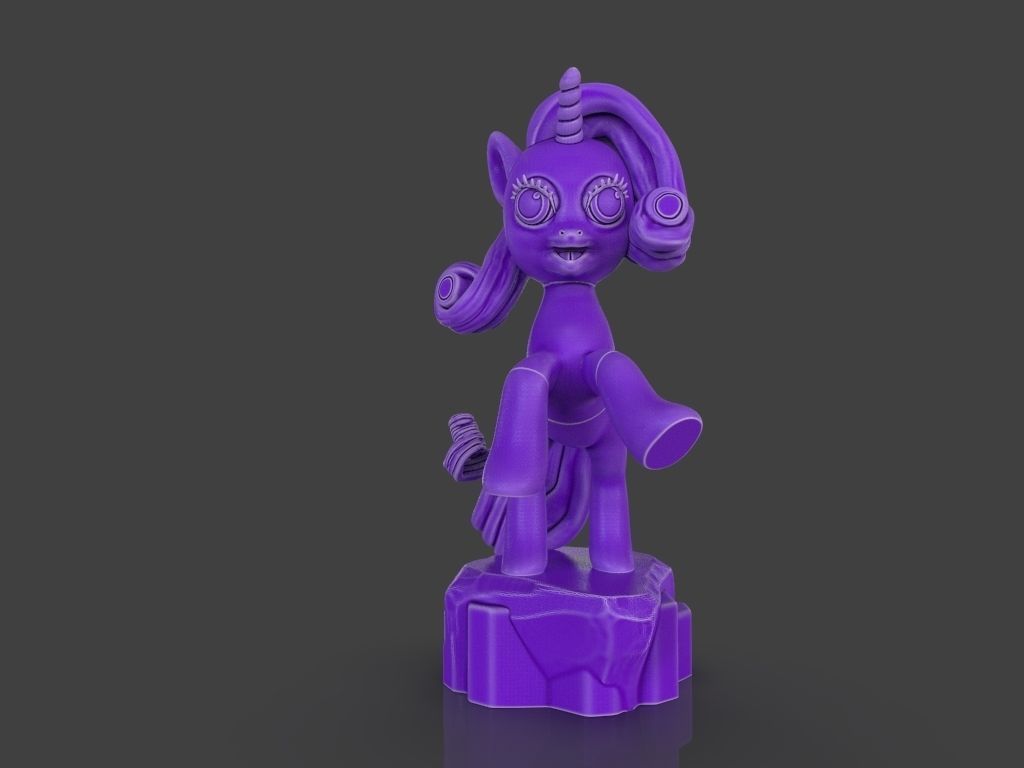 My Little Pony Unicorn Rarity 3D print model_1