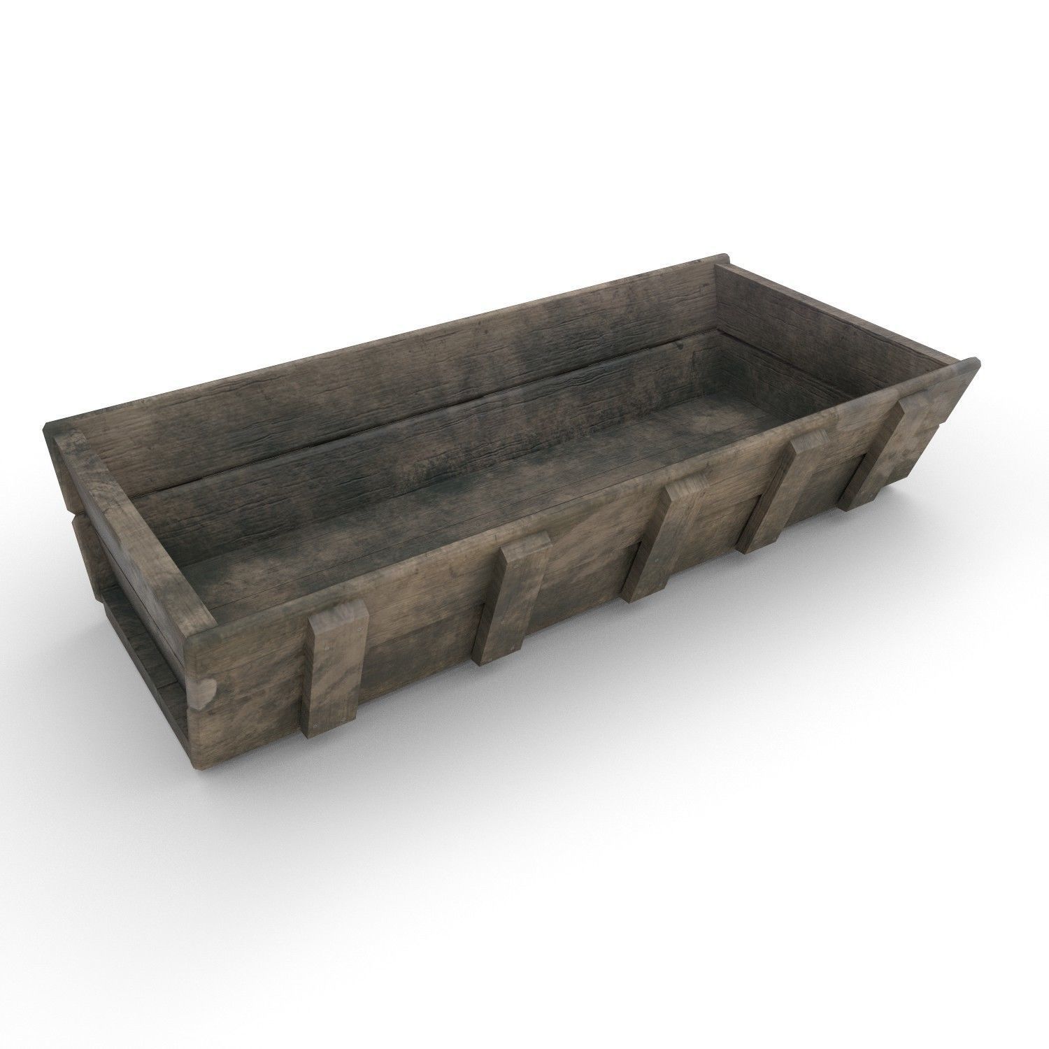 Trough old  - PBR Low-poly 3D model_3