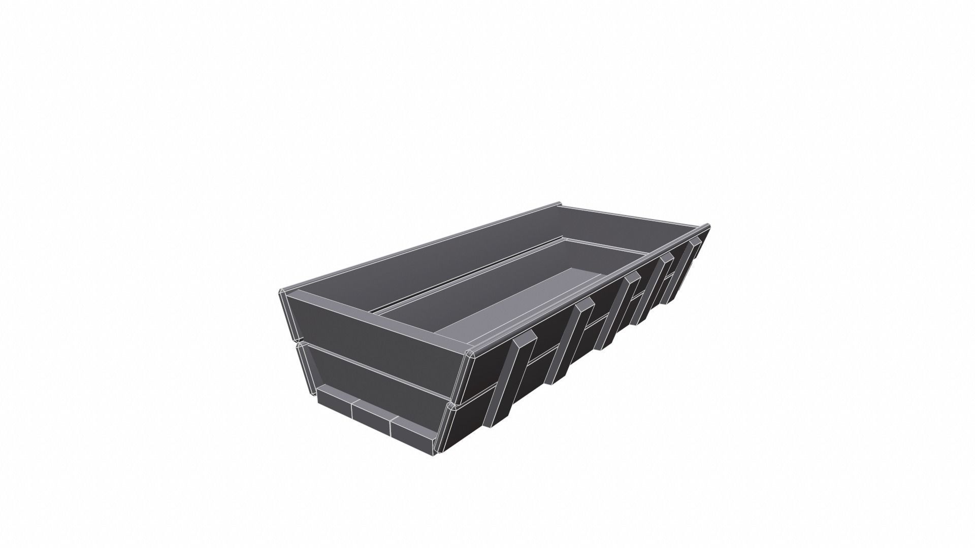 Trough old  - PBR Low-poly 3D model_10