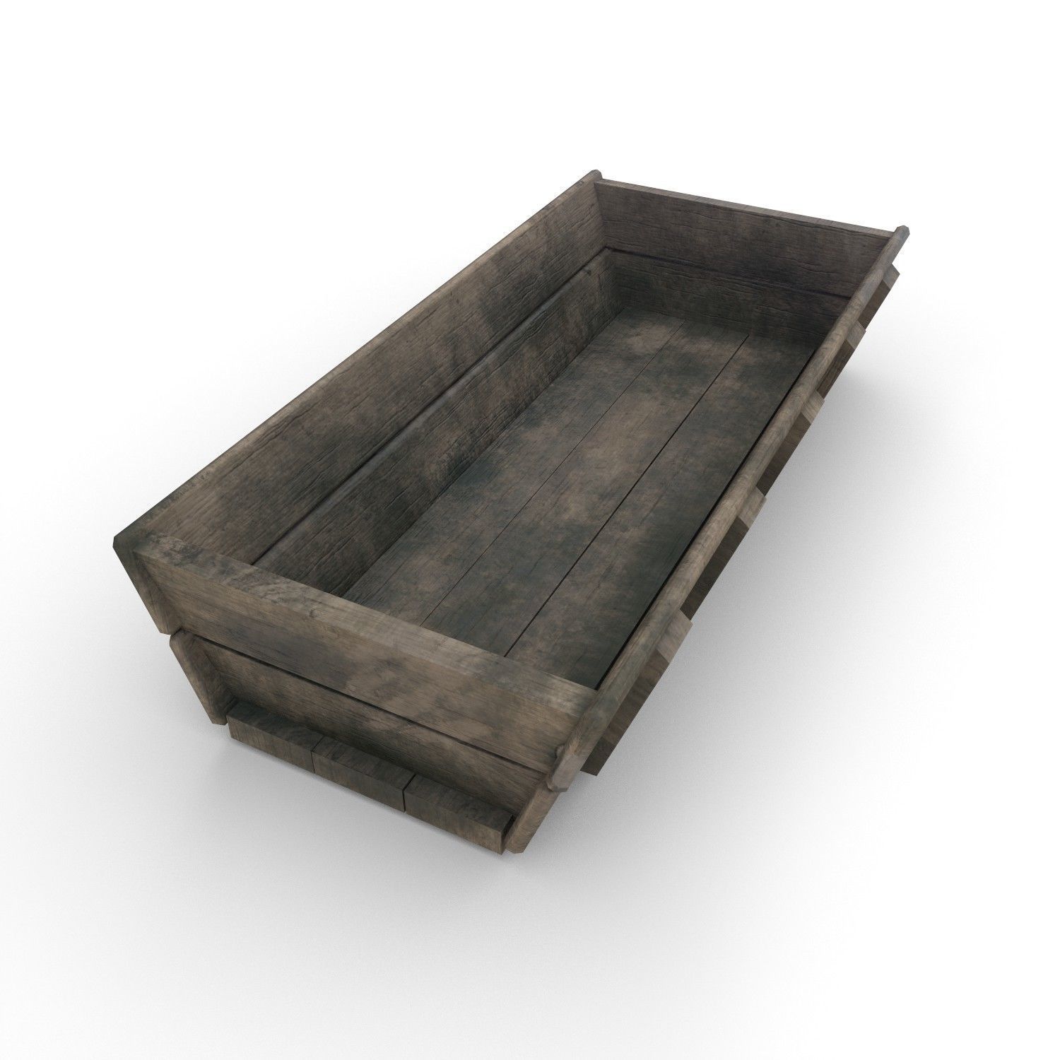 Trough old  - PBR Low-poly 3D model_4