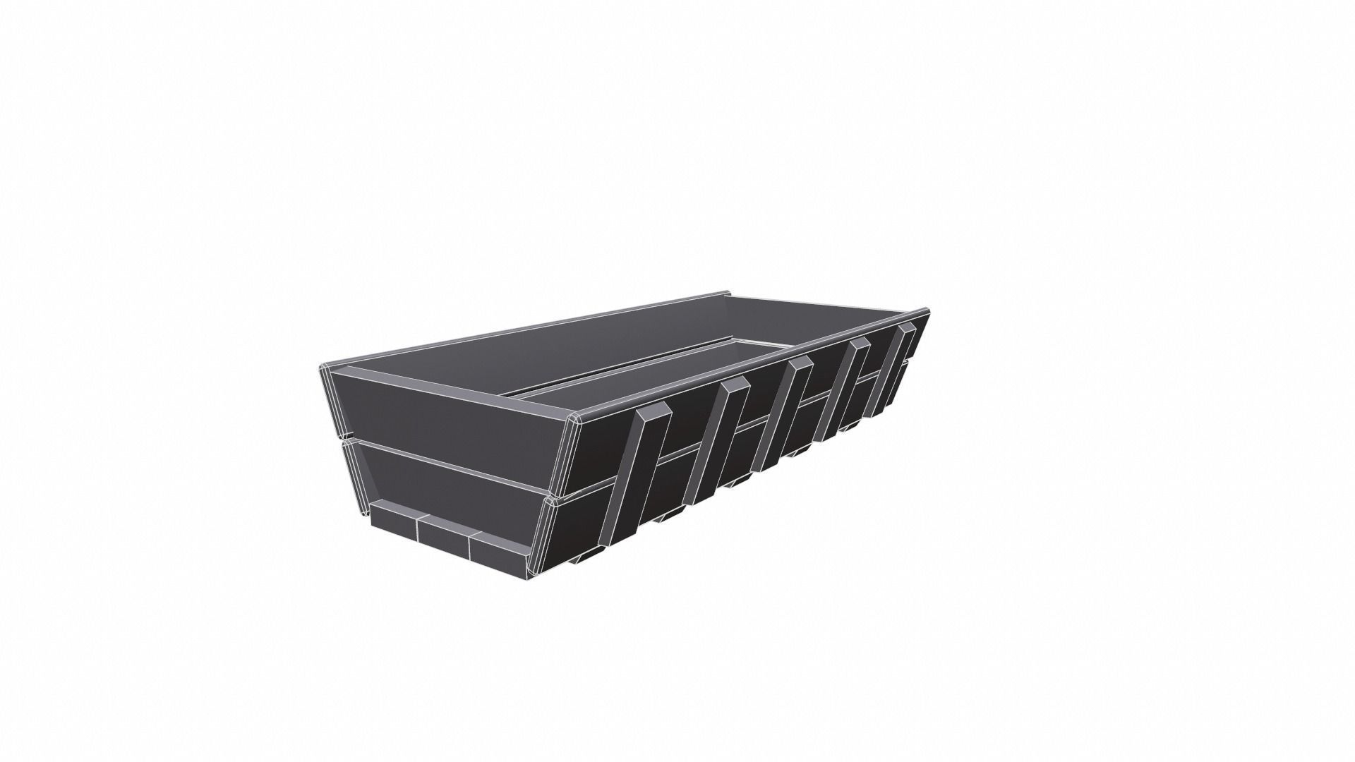 Trough old  - PBR Low-poly 3D model_7