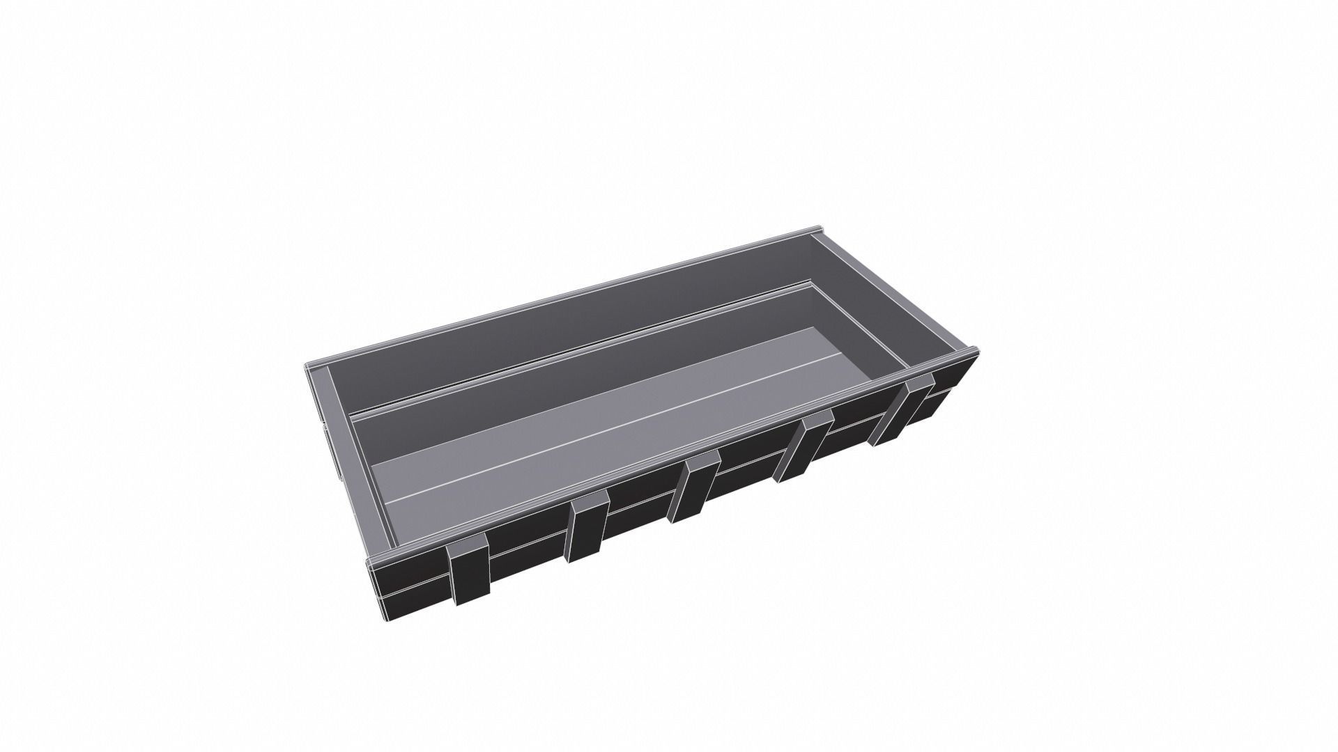 Trough old  - PBR Low-poly 3D model_6