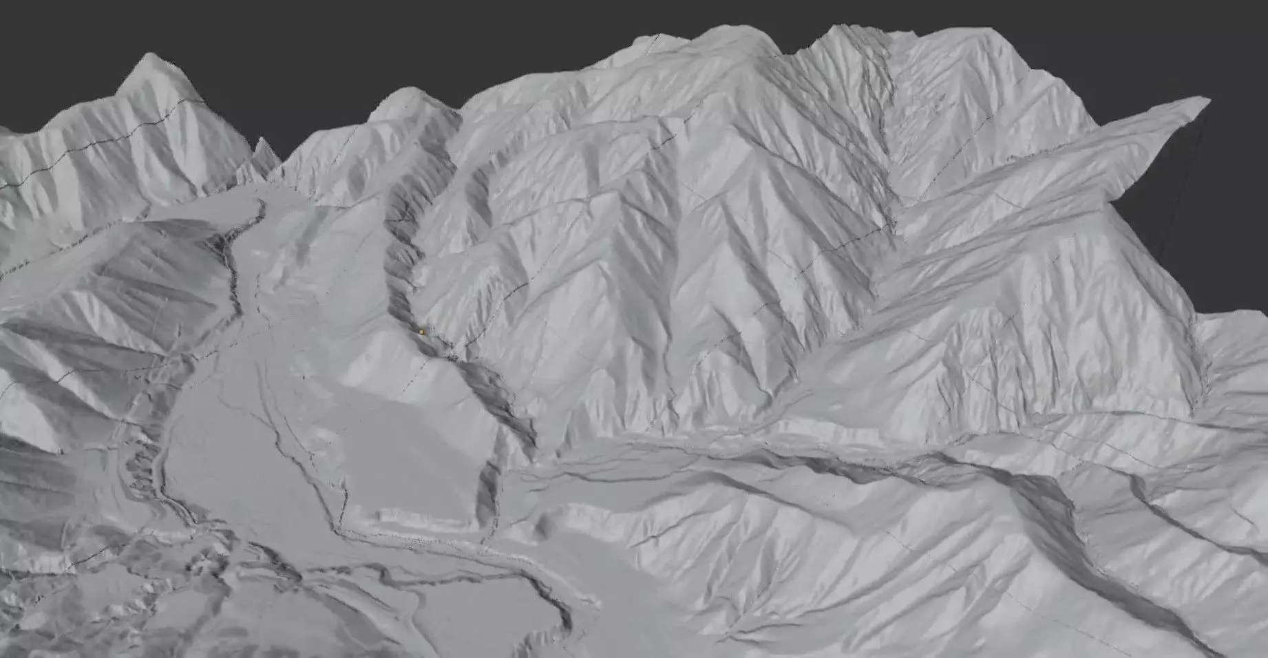 Hinamizawa 3d mountain range Free 3D model