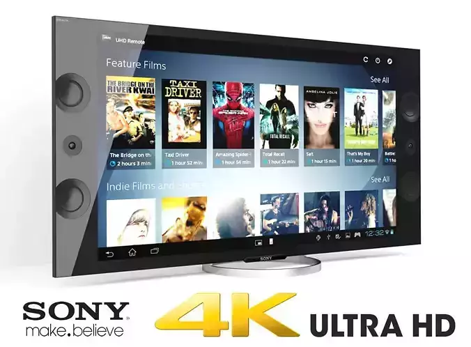 Sony XBR 4K Ultra HD TV 3D model