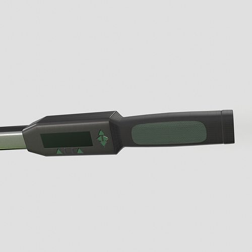 Torque wrench with quick release head Low-poly 3D model 7