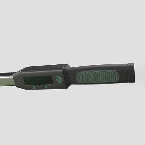 Torque wrench with quick release head Low-poly 3D model 6