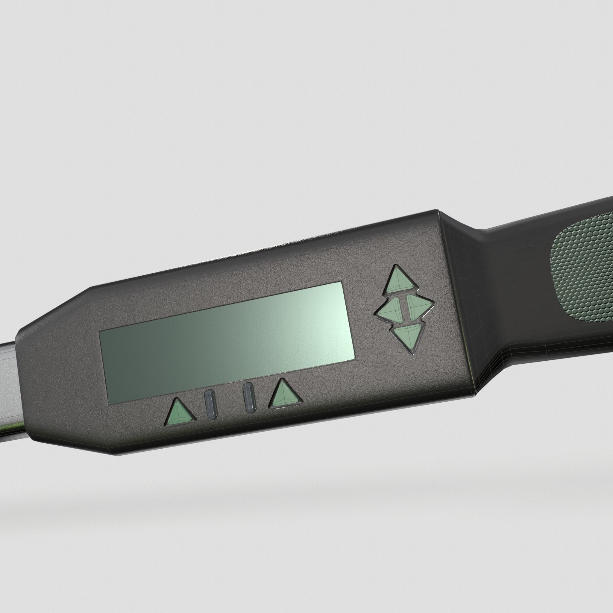 Torque wrench with quick release head Low-poly 3D model_12