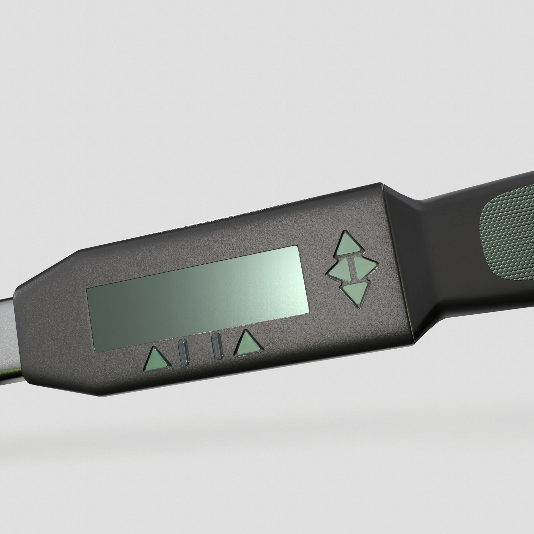 Torque wrench with quick release head Low-poly 3D model_11