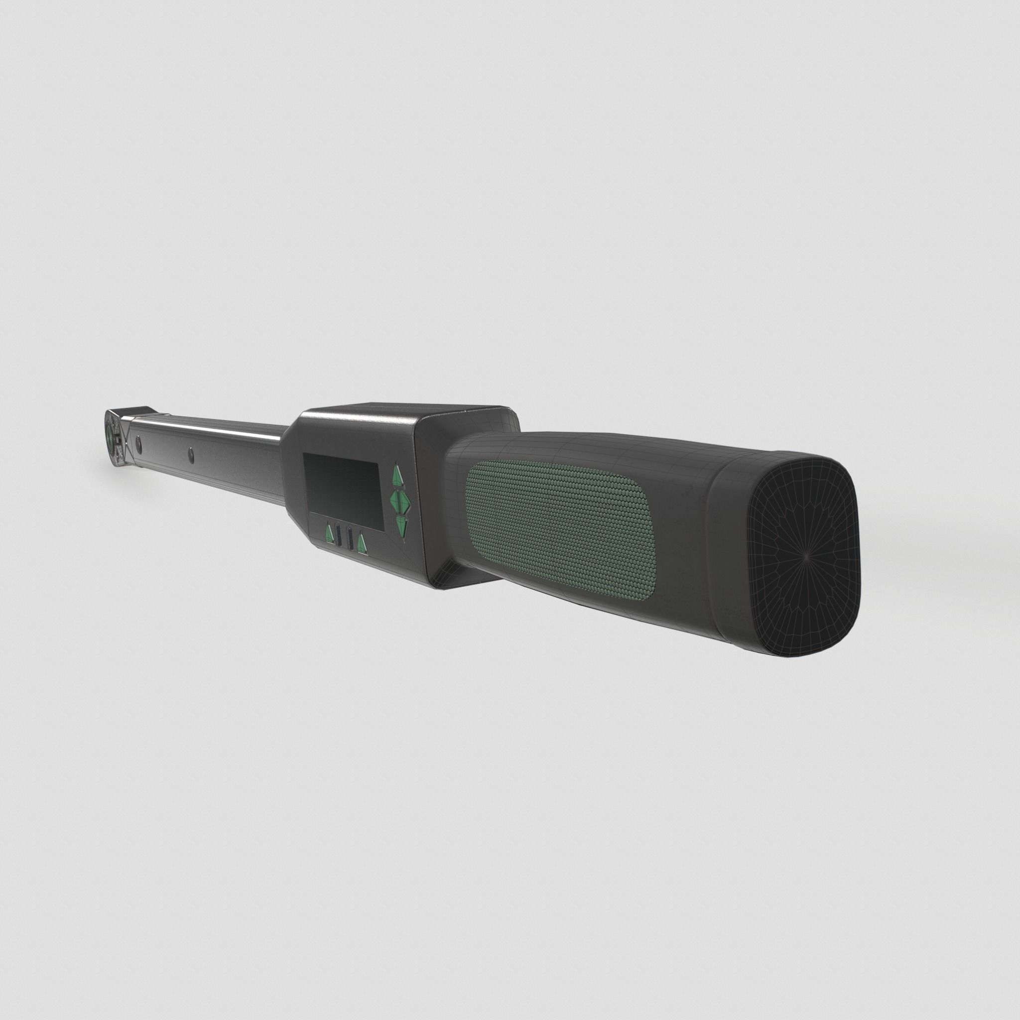 Torque wrench with quick release head Low-poly 3D model_9