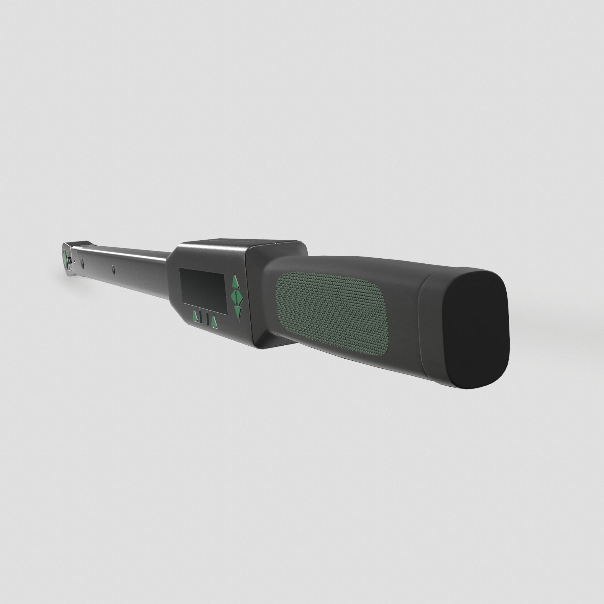 Torque wrench with quick release head Low-poly 3D model_8