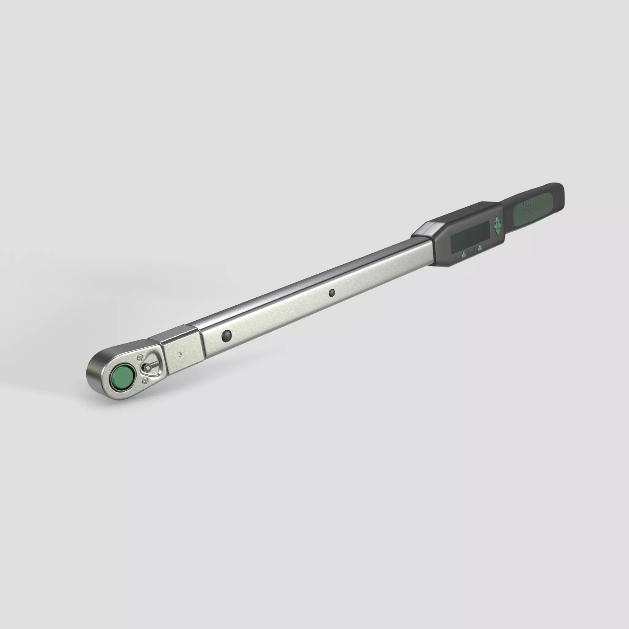 Torque wrench with quick release head Low-poly 3D model_0