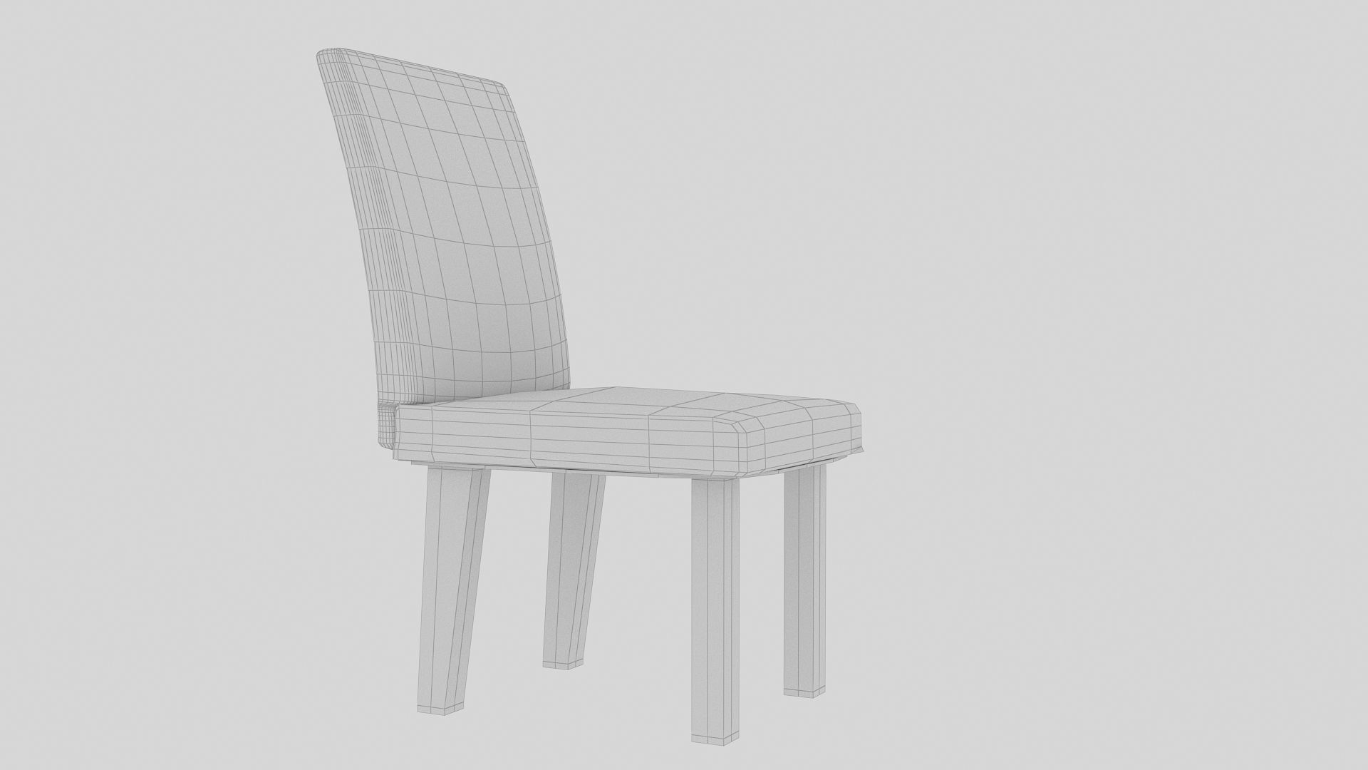 Dining chair 3D model_7