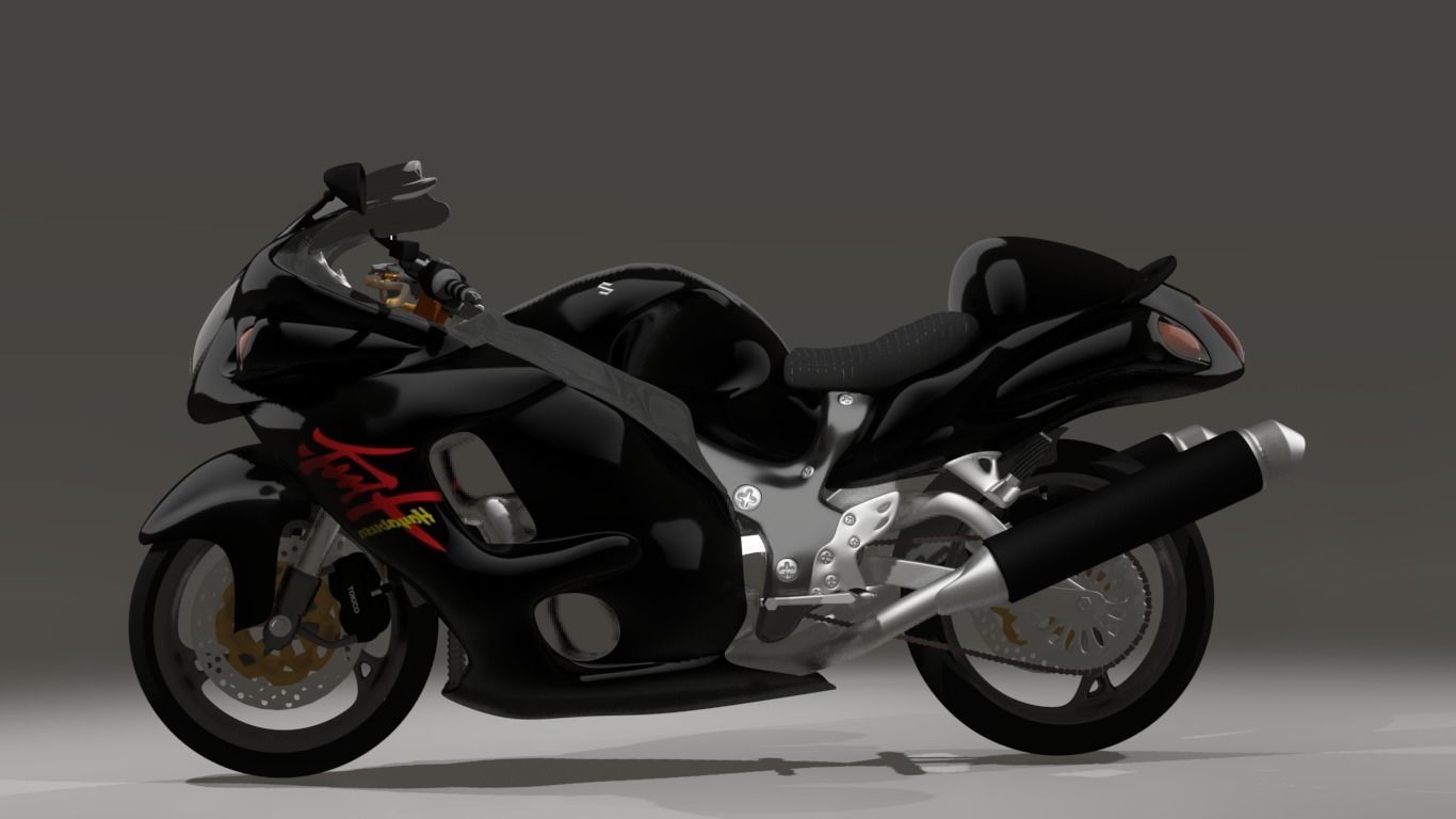 biker man plus bike 3D model_4