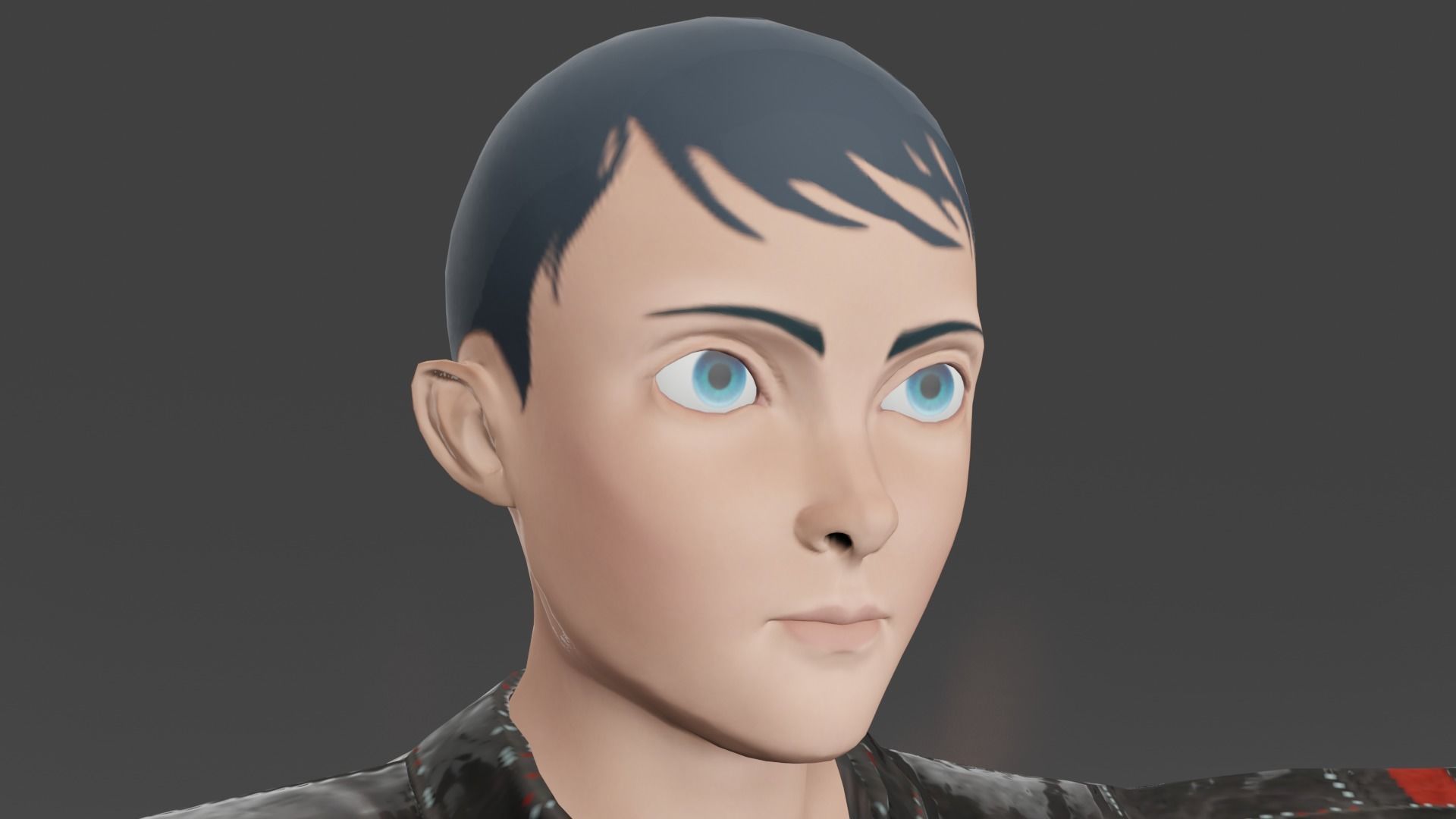 biker man plus bike 3D model_1