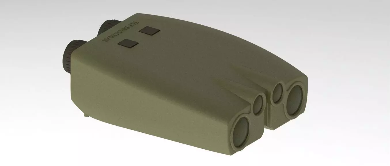 Military Binocular LRF 3D model_0