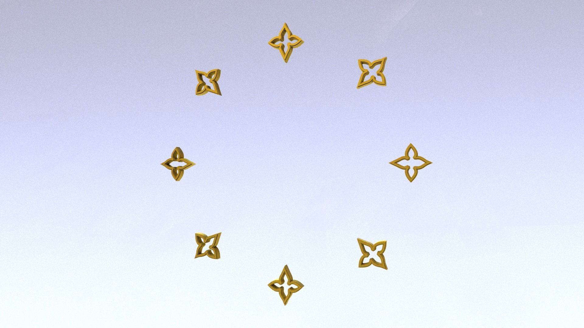 Gothic Style Rose Window Design model 3D print model_16