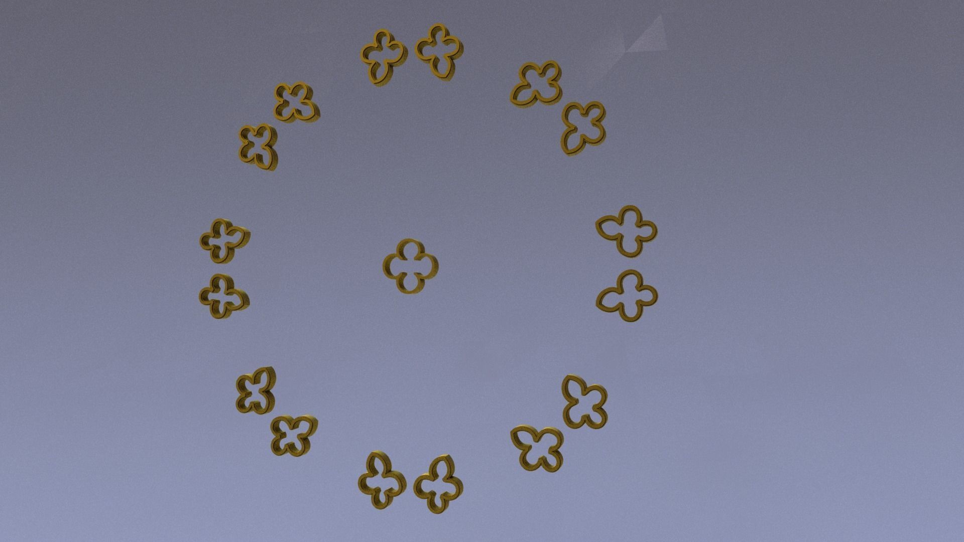 Gothic Style Rose Window Design model 3D print model_9