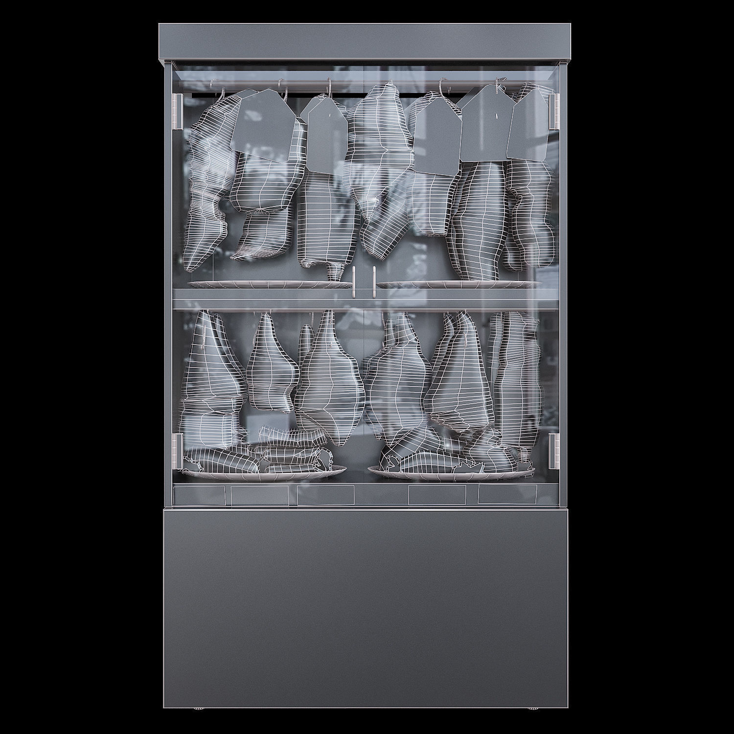 Meat store 3D model_1