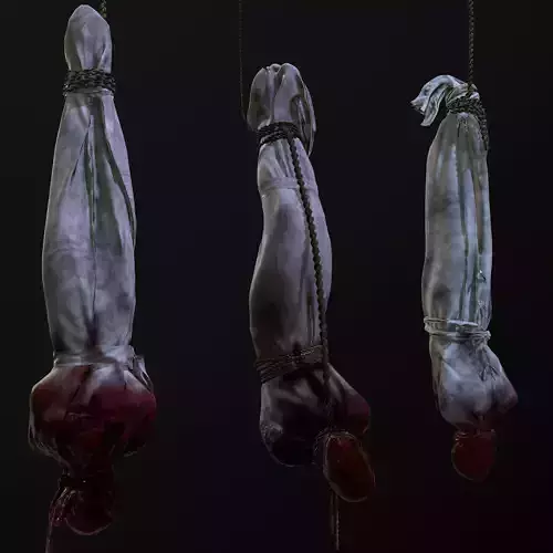 Cloth corpse Low-poly 3D model