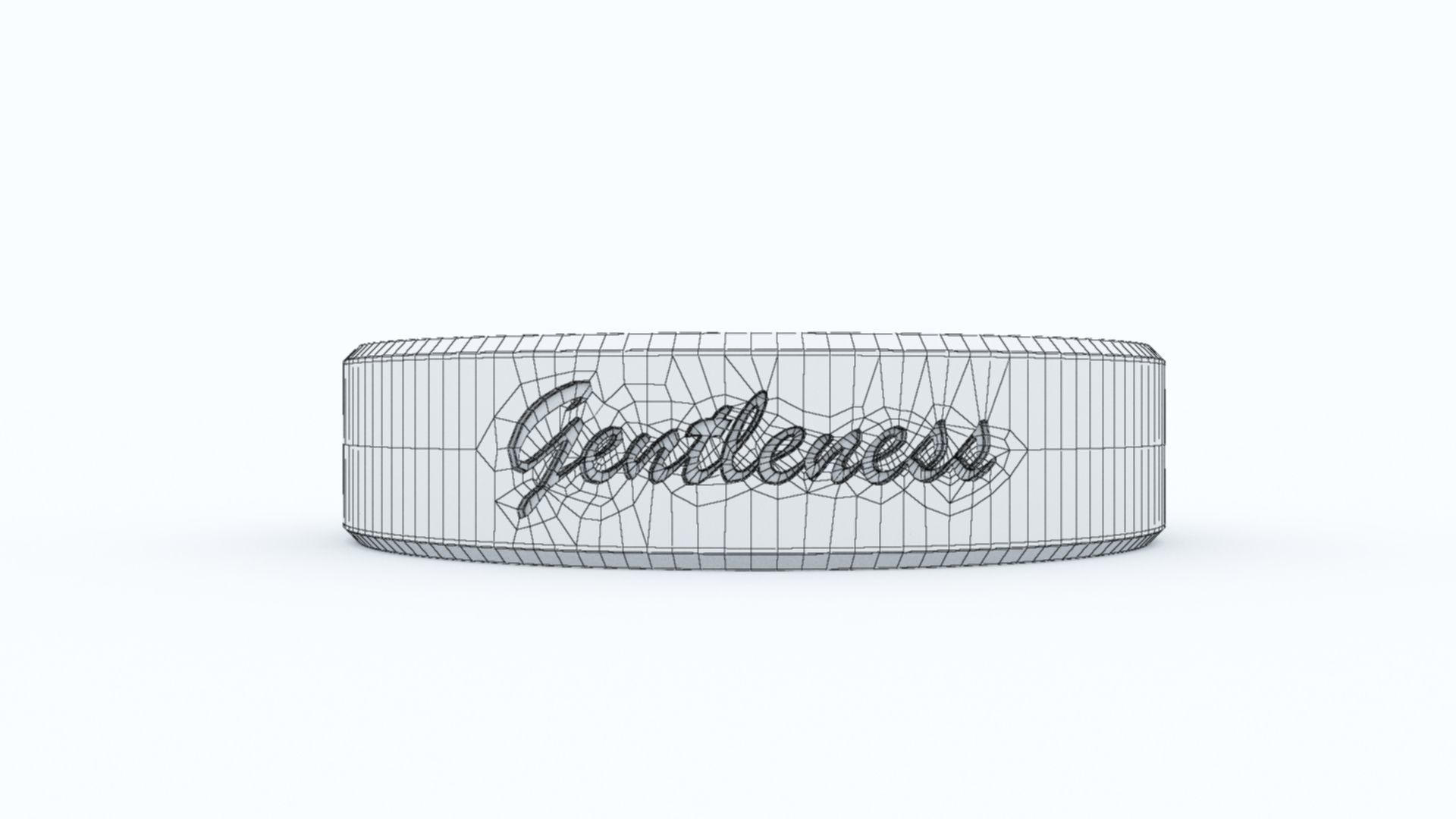 Gentleness Ring Platinum 3D print model_9