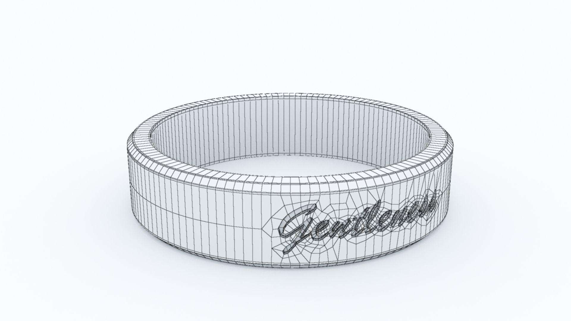 Gentleness Ring Platinum 3D print model_8