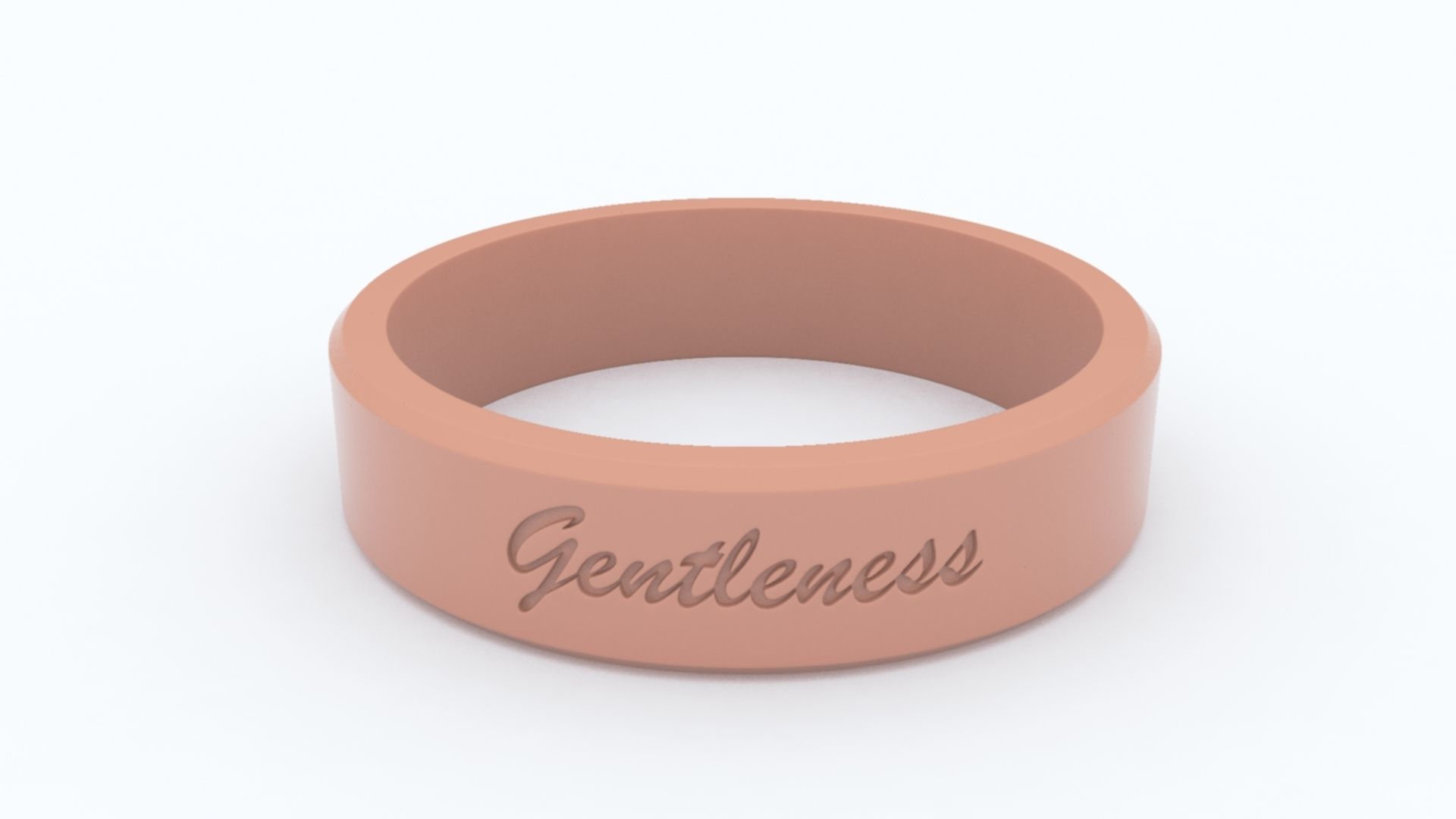 Gentleness Ring Platinum 3D print model_6