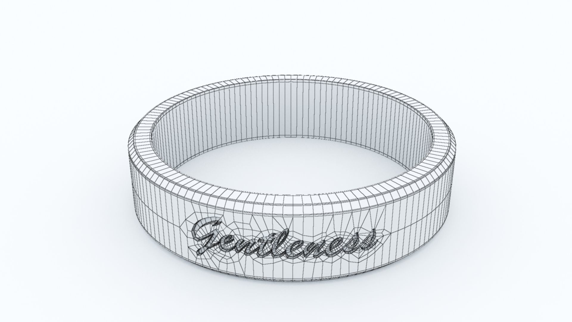 Gentleness Ring Platinum 3D print model_10