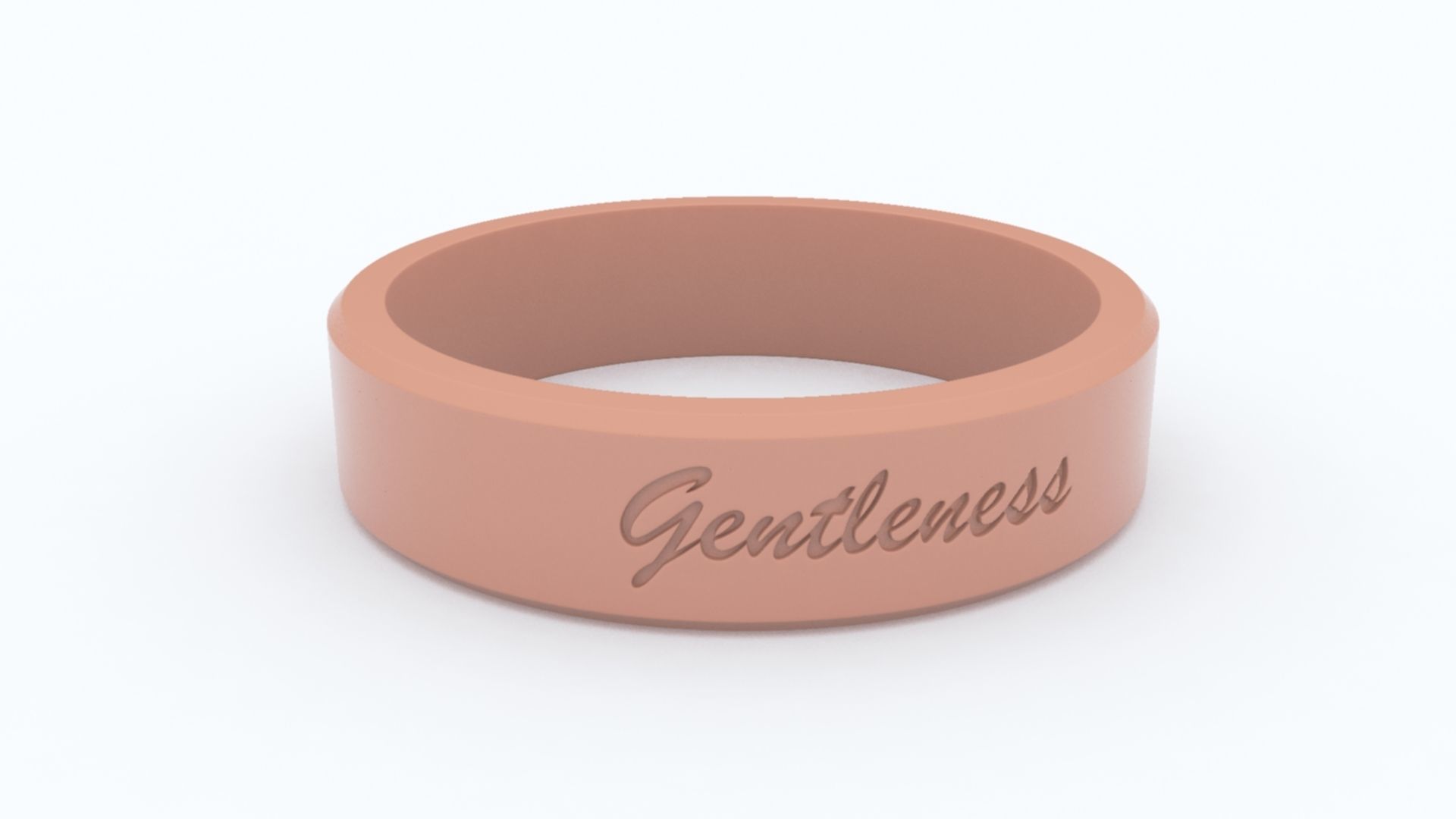Gentleness Ring Platinum 3D print model_4