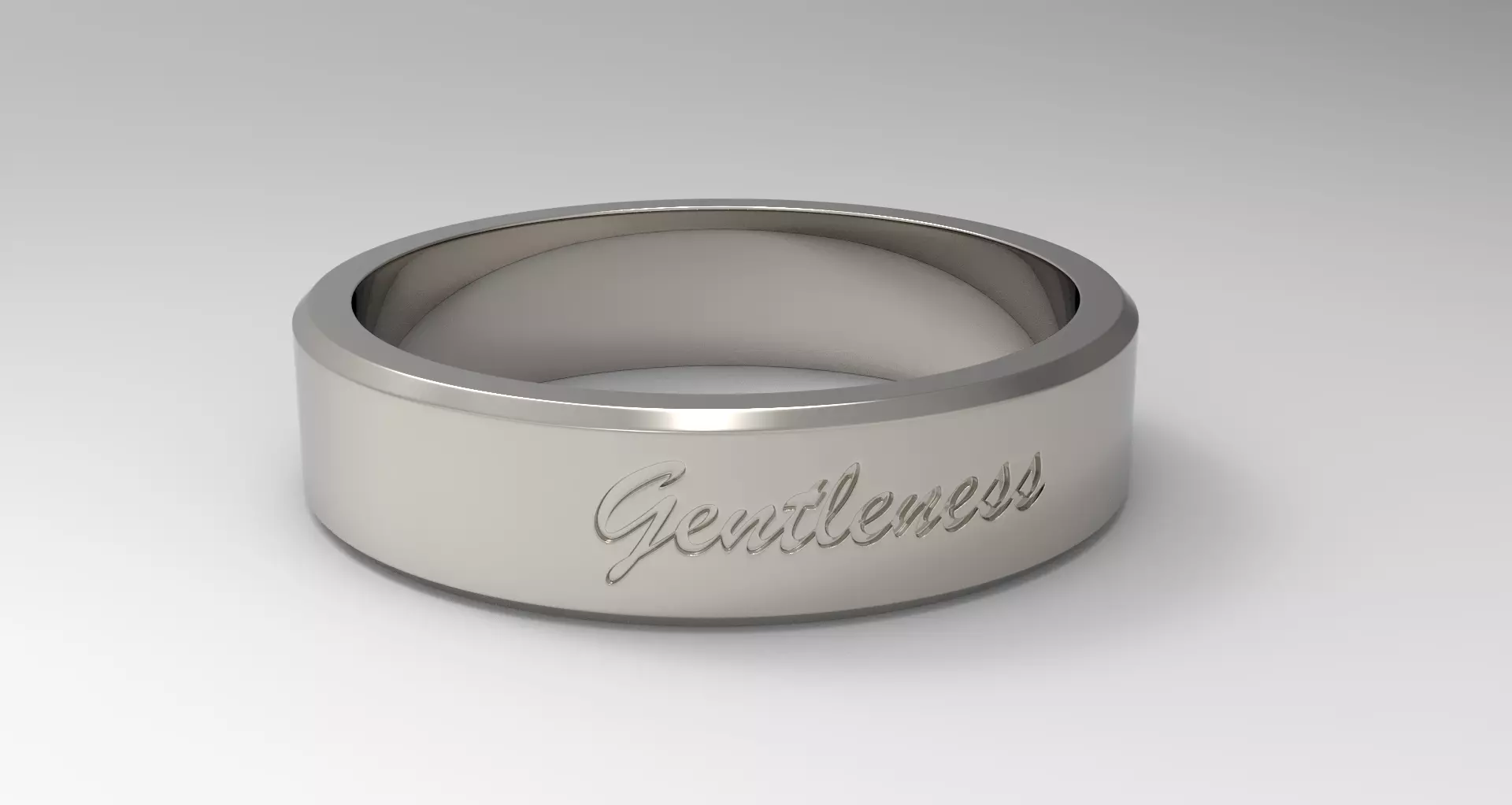 Gentleness Ring Platinum 3D print model_0