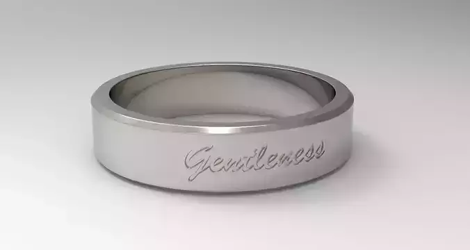 Gentleness Ring Platinum 3D print model