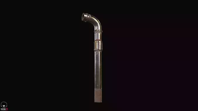 Worn Steel Pipe Weapon