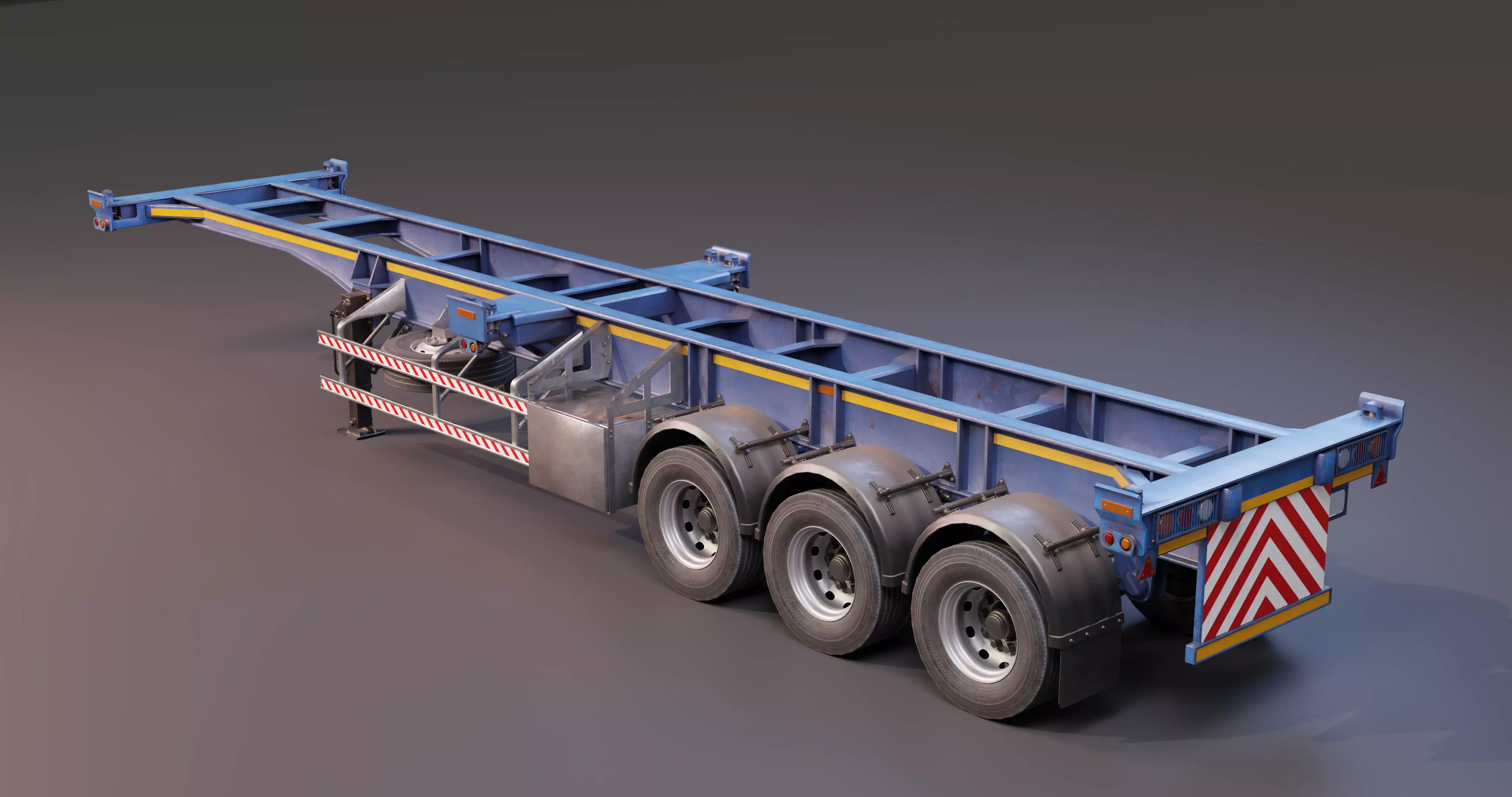SkeltonTrailer flatbed trailer 3D model