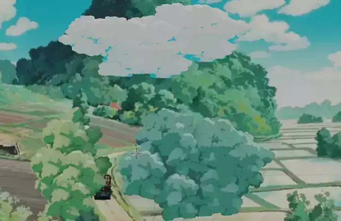Ghibli Tree and Cloud