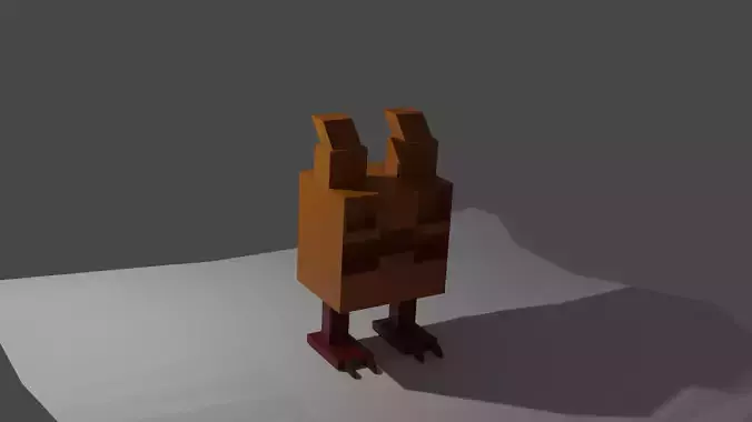  flea for game Low-poly 3D model