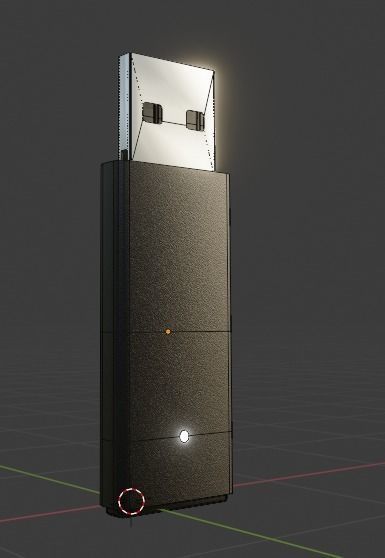 USB Flash Drive  3D model_7