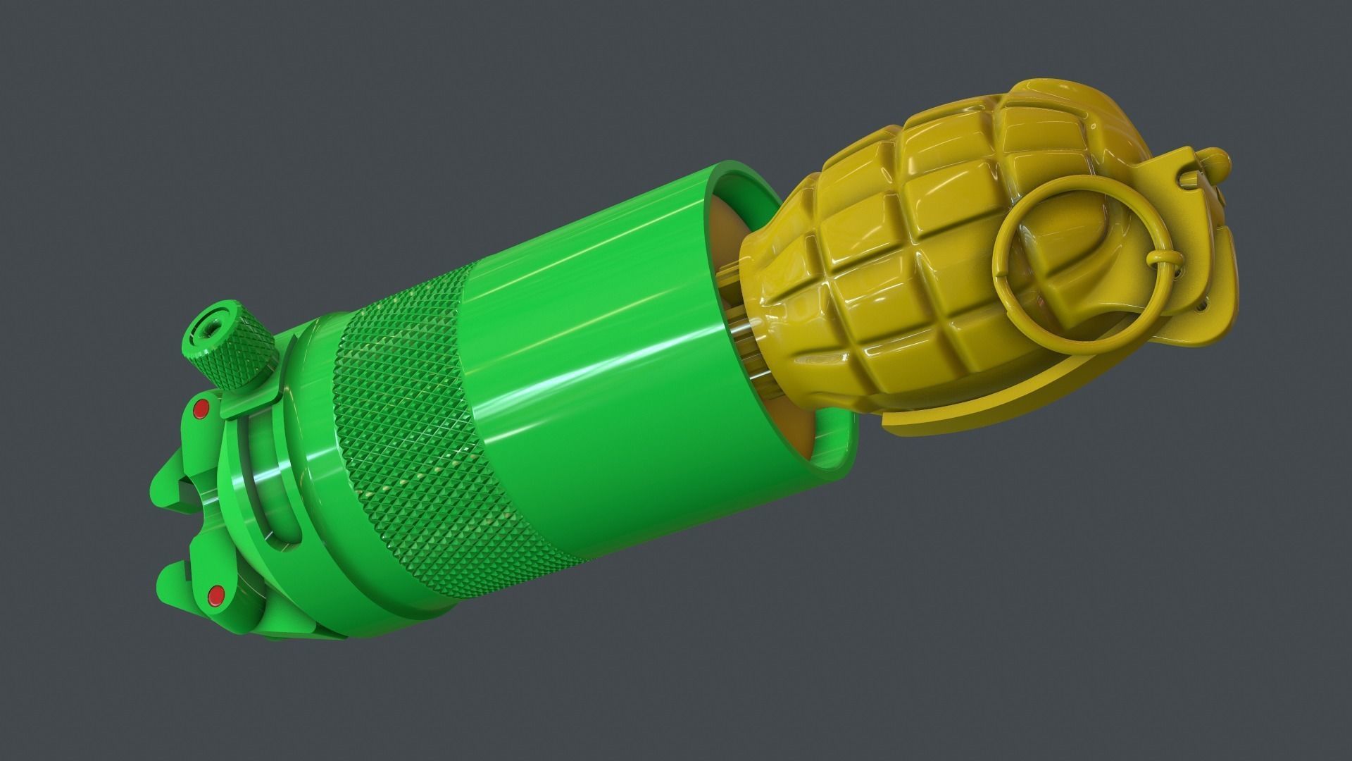 SMLE Mills grenade cup discharger 3D print model_4