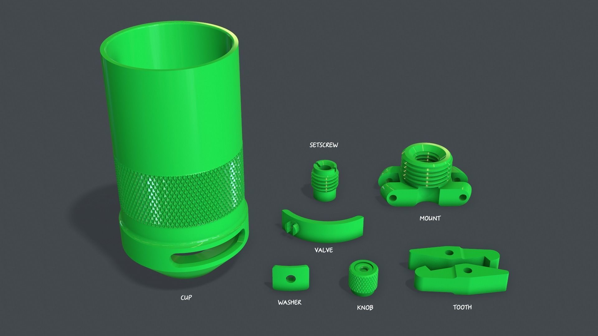 SMLE Mills grenade cup discharger 3D print model_3